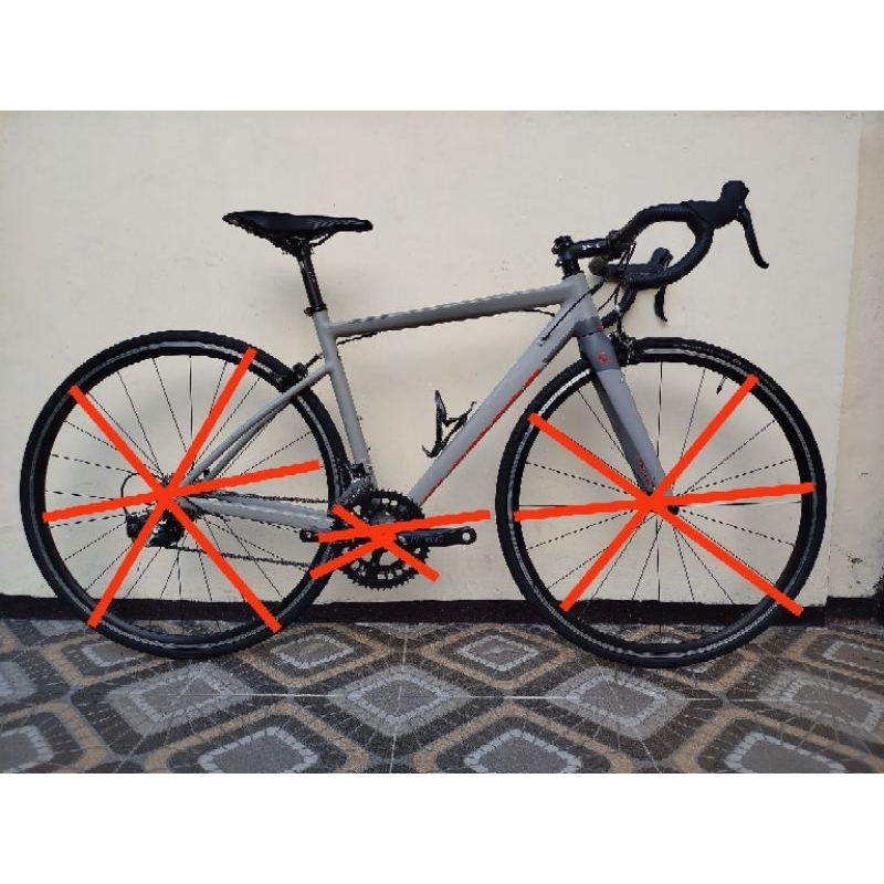 Jual FRAMESET ROADBIKE ELEMENT CURVED SIZE 48CM | Shopee Indonesia