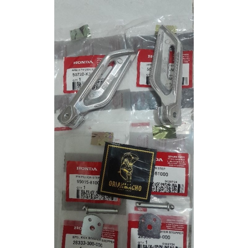 Jual Paket Arm Step Pillion Footstep Kanan dan Kiri Stylo160 CBS & ABS ...