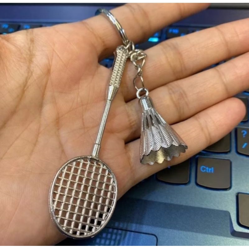 Jual GANTUNGAN KUNCI RAKET & SHUTTLECOCK BULUTANGKIS / BADMINTON RACKET ...