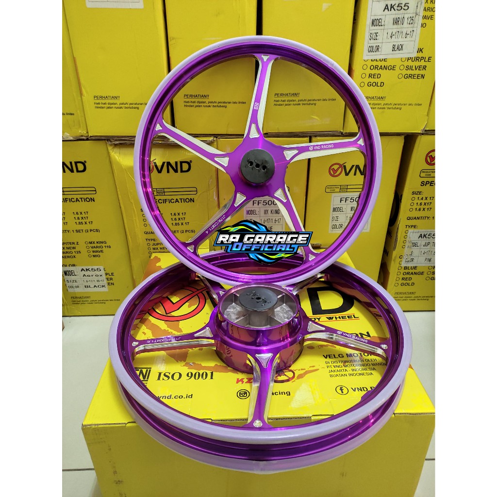 Jual Velg VND RACING AK55 Ring17 PNP RX KING VIXION OLD MEGA PRO TIGER ...
