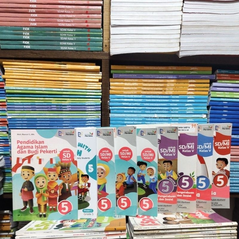 Jual Buku paket kelas 5 SD kurikulum merdeka erlangga | Shopee Indonesia