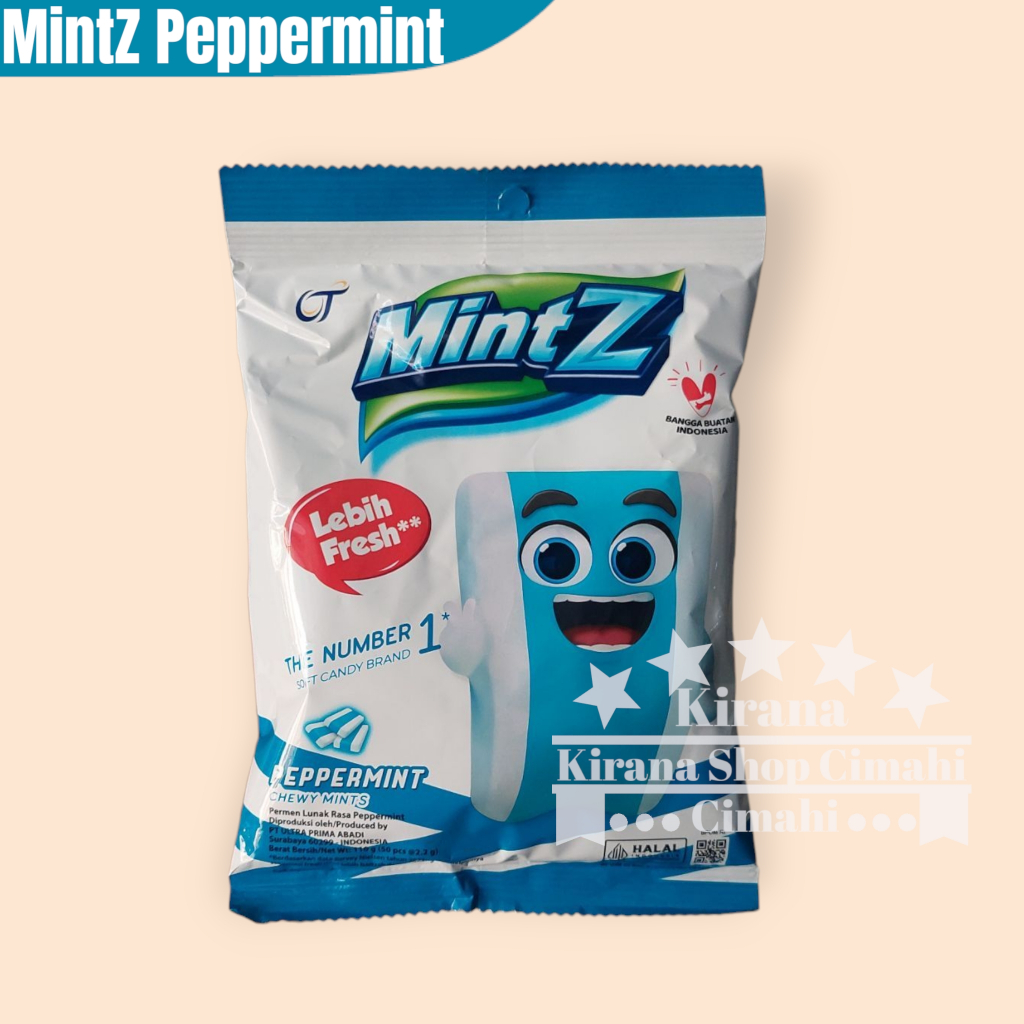 Jual Permen MintZ PEPPERMINT 110g Chewy Mints | Shopee Indonesia