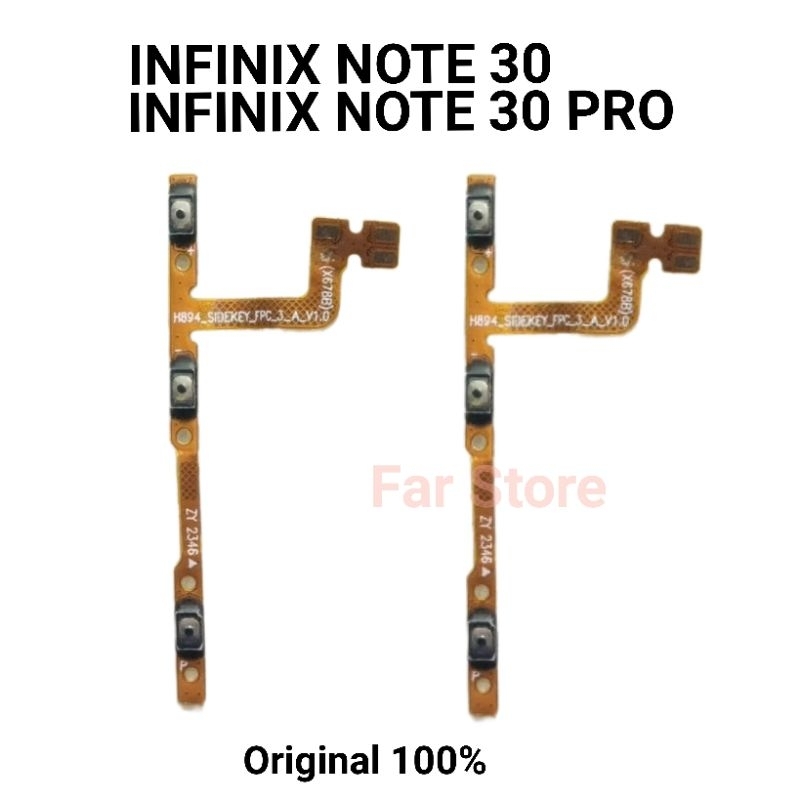 Jual TOMBOL + FLEXIBLE ON OFF VOLUME INFINIX NOTE 30 / NOTE 30 PRO ...