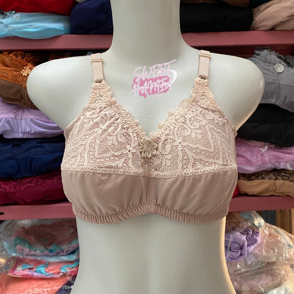 Jual BH BRA WANITA DEWASA BEHA TANPA KAWAT TANPA BUSA BH RENDA 34-44 ...