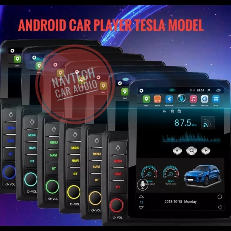Jual Head unit android universal 9.7 inch Tesla model / vertikal screen ...