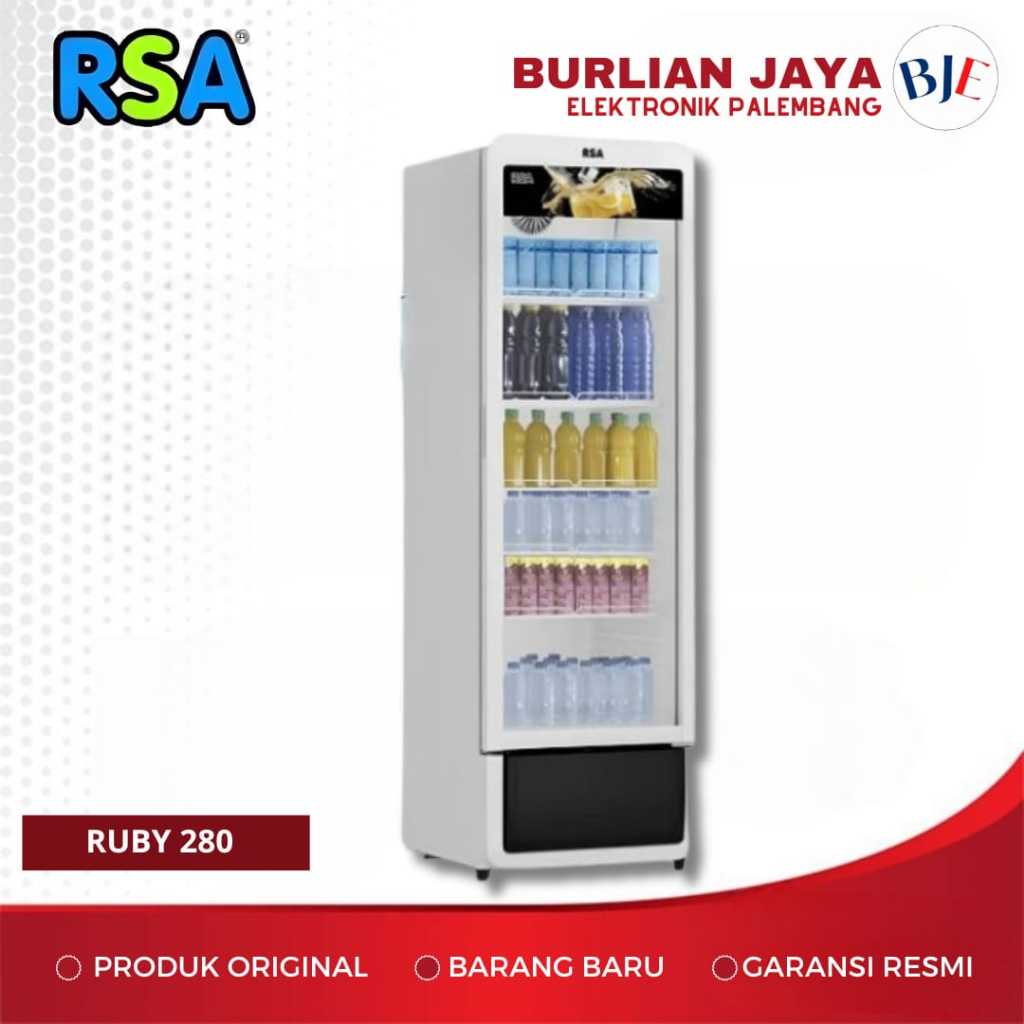 Jual KULKAS SHOWCASE RUBY-280 L KULKAS SHOWCASE DISPLAY COOLER