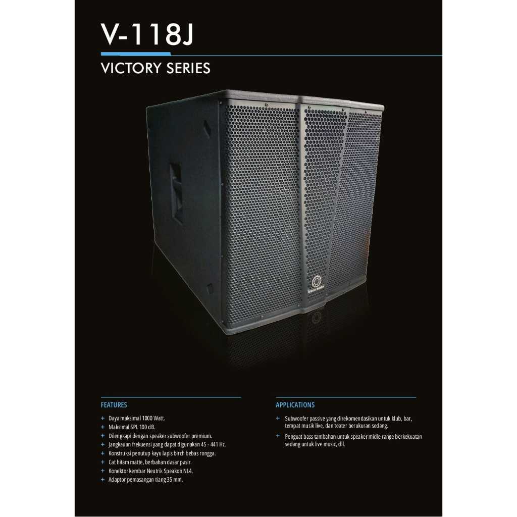 Jual BOX PASSIVE SUBWOOFER 18 INCH TURBO TRACE AUDIO V/J