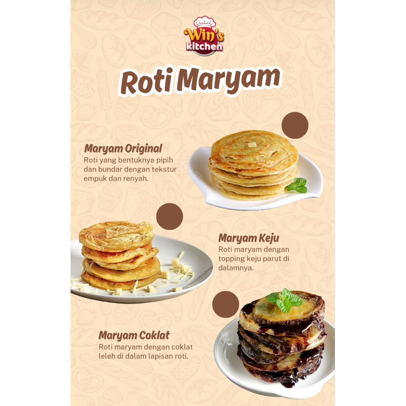 Jual WIN'S Roti Maryam Isi 5 Pcs (Lebar) | Shopee Indonesia