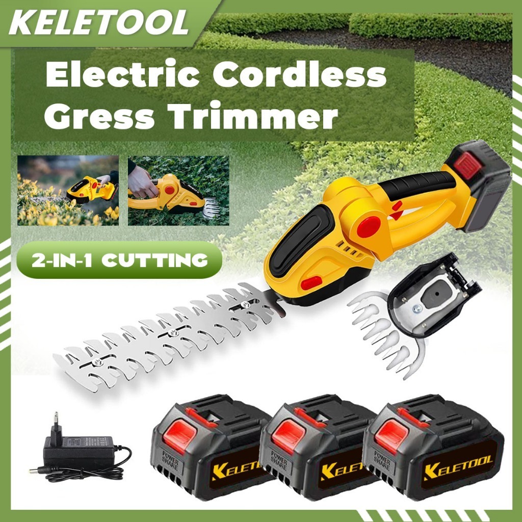 Jual 2 IN1 Hedge Trimmer Mesin Pemotong Rumput Garden Shear Set Pangkas ...