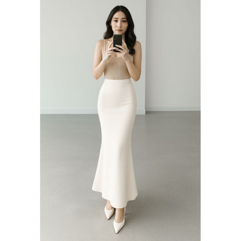 Jual Rok Wanita Mermaid Skirt Rok Duyung Scuba Mermaid Maxi