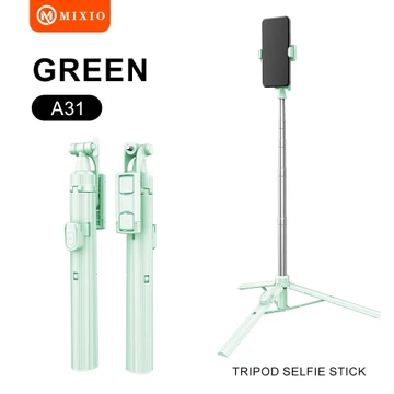 MIXIO A31 MACARON EDITION Tongsis Bluetooth Selfie Stick Tripod 160CM