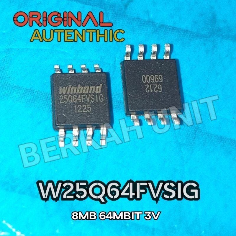 Jual ORIGINAL WINBOND 25Q64 25Q64FVSG 25Q64FVSIG 8MB 64MBIT 3V | Shopee ...