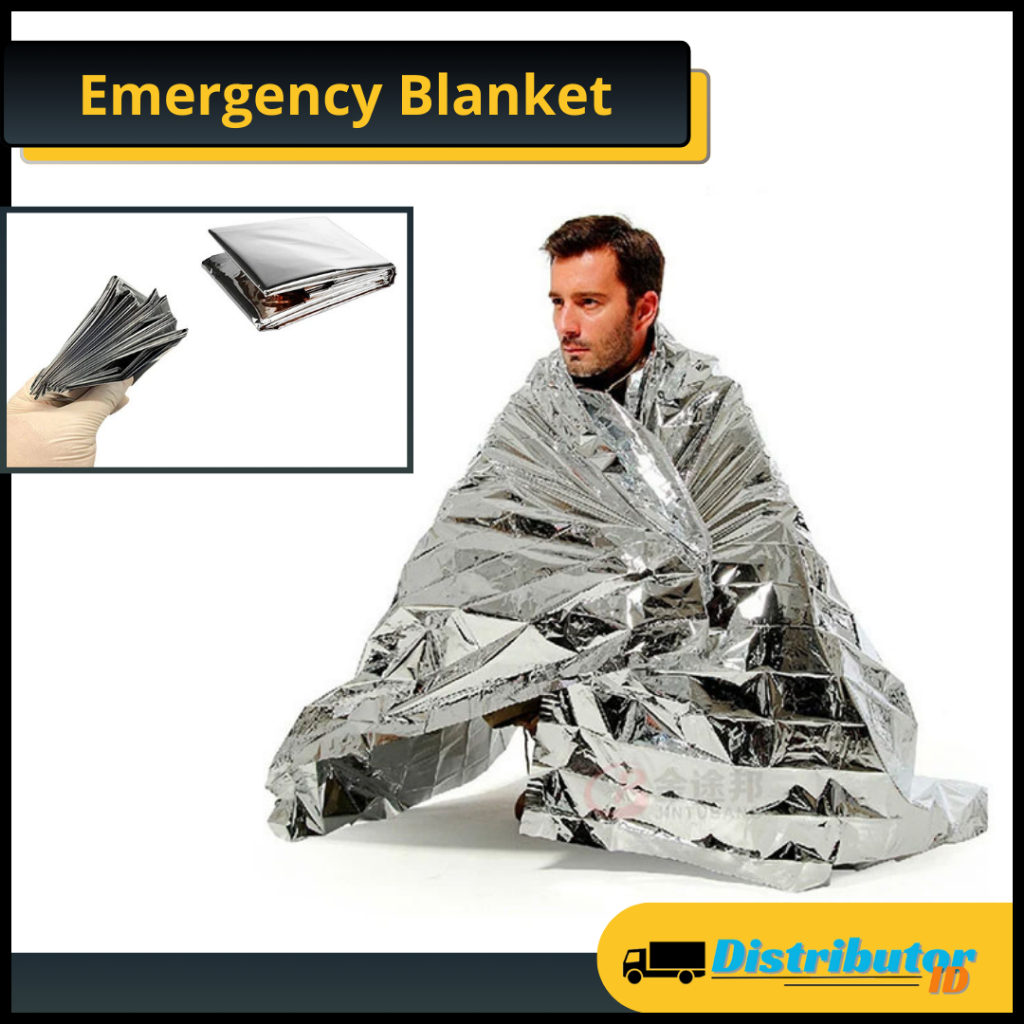Selimut Darurat Hiportemia Gunung Emergency Blanket Hiking Thermal Hangat 130x210cm
