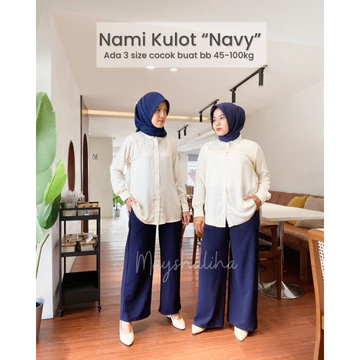 Mayshaliha Celana Kerja Office Strech Nami Kulot Fit Jumbo
