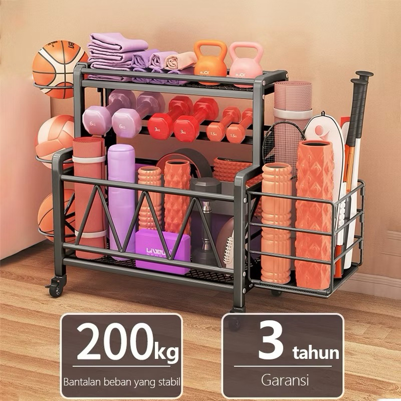 Jual SUPER JUMBO RAK ALAT OLAHRAGA FITNESS GYM DUMBBELL BOLA BASKET ...