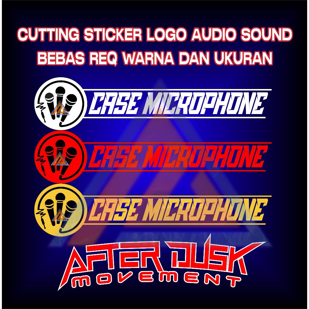 Jual STICKER CUTTING HARDCASE MICROPHONE 25X5CM BISA REQ UKURAN DAN ...