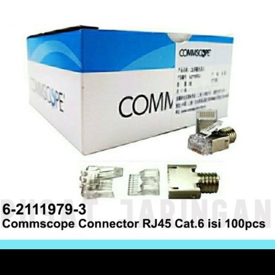 Jual COMMSCOPE AMP 6-2111979-3 Connector RJ45 cat 6 AMP Konektor RJ45 ...