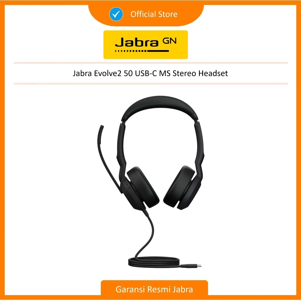 Jabra Evolve2 50 USB-C MS Stereo (25089-999-899)