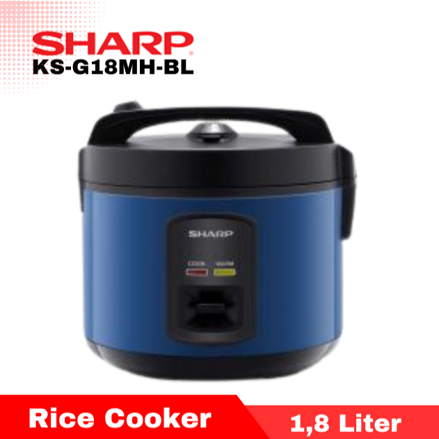 Jual Sharp Rice Cooker KSG18MHBL - KSG18MHBZ Rice Cooker 1.8 Liter ...