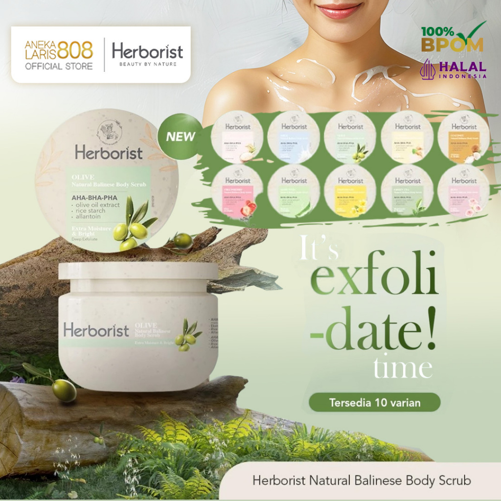 Jual Herborist Natural Balinese Body Scrub AHA-BHA-PHA 100gr/200gr ...
