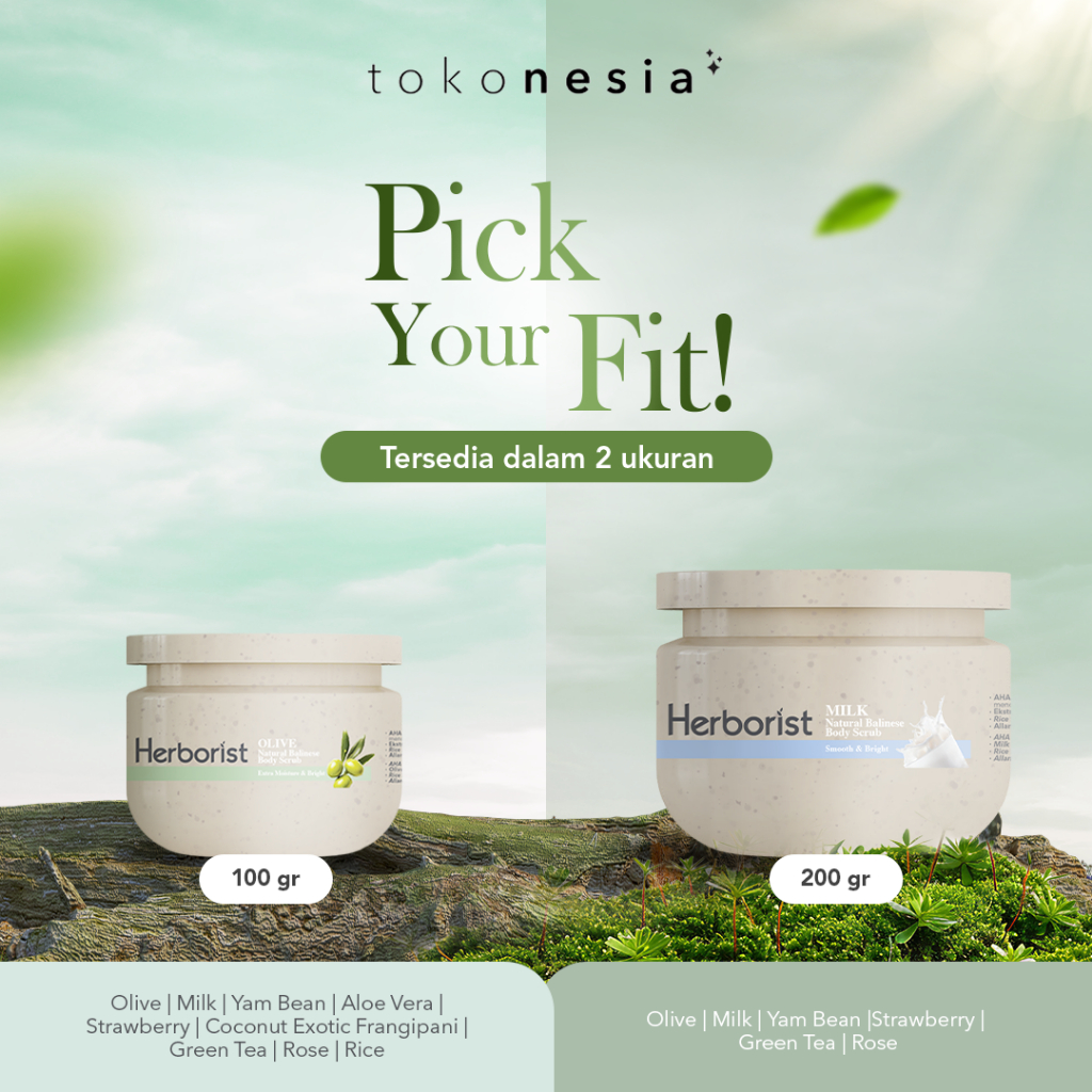 Jual Herborist Natural Balinese Body Scrub AHA-BHA-PHA 100gr/200gr ...