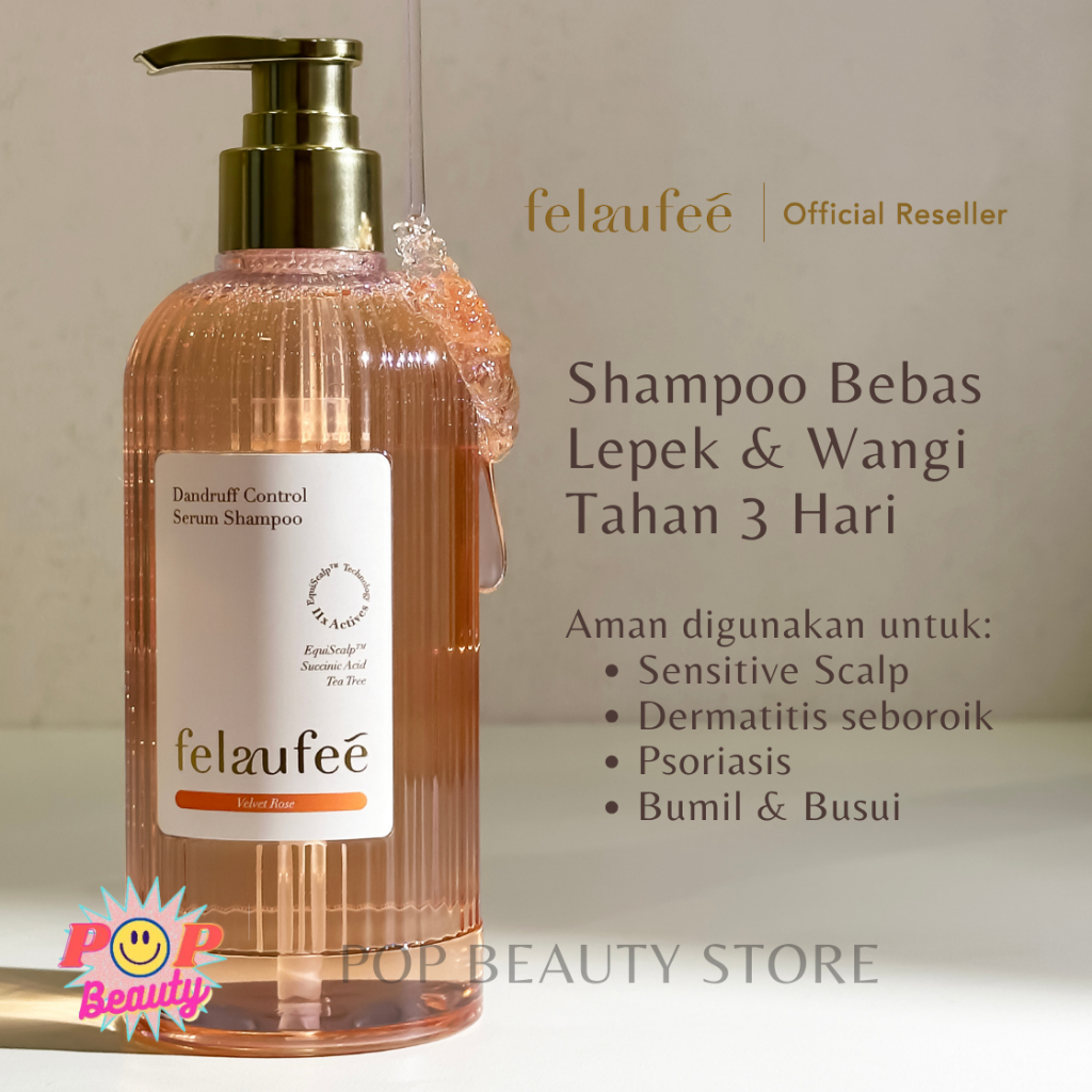 Jual Felaufee Shampoo Twilly, Velvet Rose, Sweetie Pie | Anti Ketombe ...
