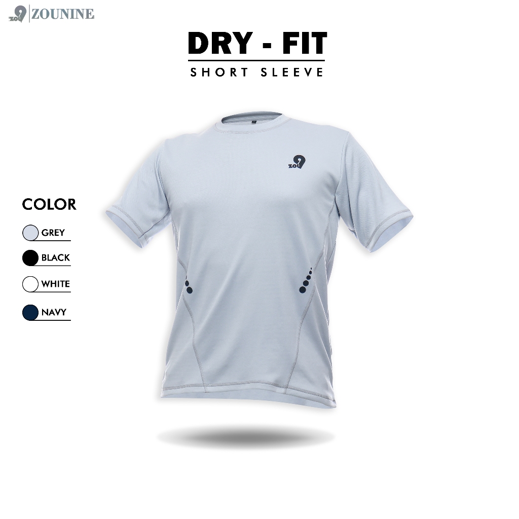 Zou9 Kaos Olahraga Pria Dryfit Lengan Pendek Running Sport Gym Fitness