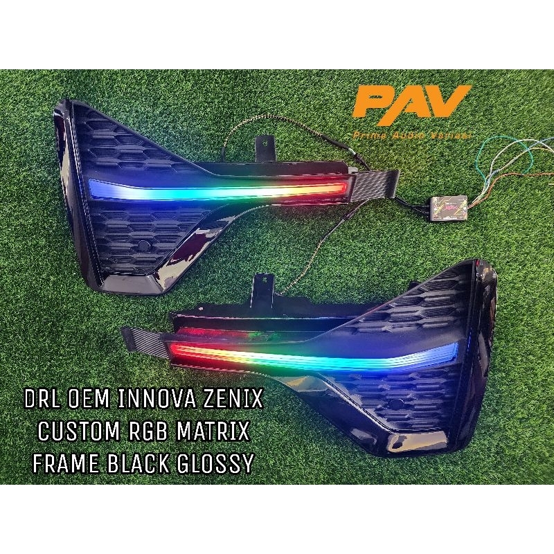 Jual DRL OEM INNOVA ZENIX CUSTOM RGB MATRIX FRAME BLACK GLOSSY | Shopee ...