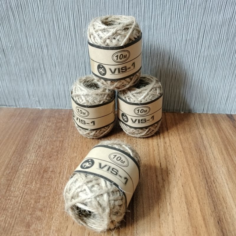 Jual Tali Rami Vis-1 JT-005 / Tali Jute, 10 Meter (per 1 roll) | Shopee ...