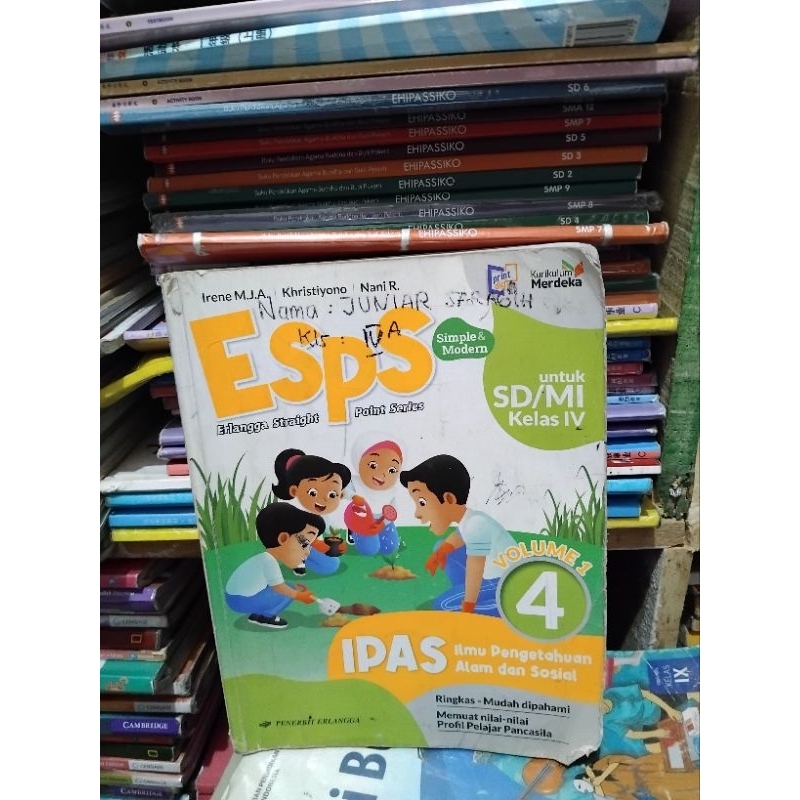 Jual ESPS IPAS ILMU PENGETAHUAN ALAM DAN SOSIAL SD KELAS 4 VOL 1 ...