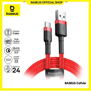 Baseus Kabel Data Cafule Cable USB For Type-C 3A 1m 2A 2m Fast Chargingg