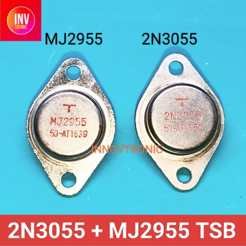 Jual 2N3055 MJ2955 NPN PNP Silicon Transistor Tsb Jengkol 2N 3055 MJ ...