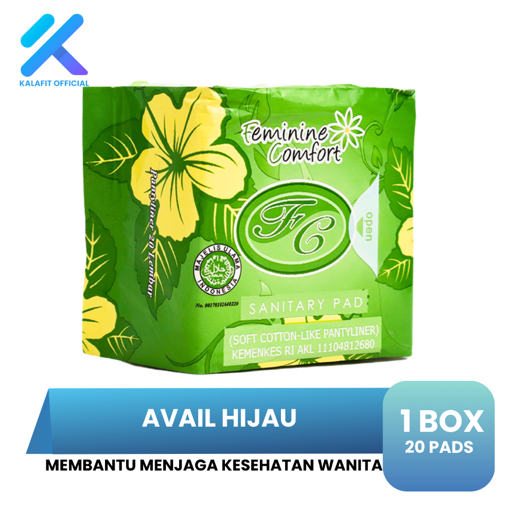Jual Avail HIjau Pembalut Herbal Pantyliner 1 Box 20 Pads | Shopee ...