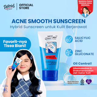 DERMIES Clear Me Acne Smooth Sunscreen SPF 30 PA++ 30g - Sunscreen Wajah Berjerawat