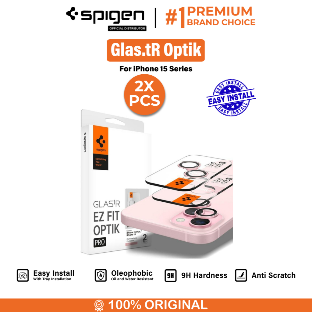 Camera Lens Protector iPhone 15 Pro Max Plus Spigen GlastR Optik Cover