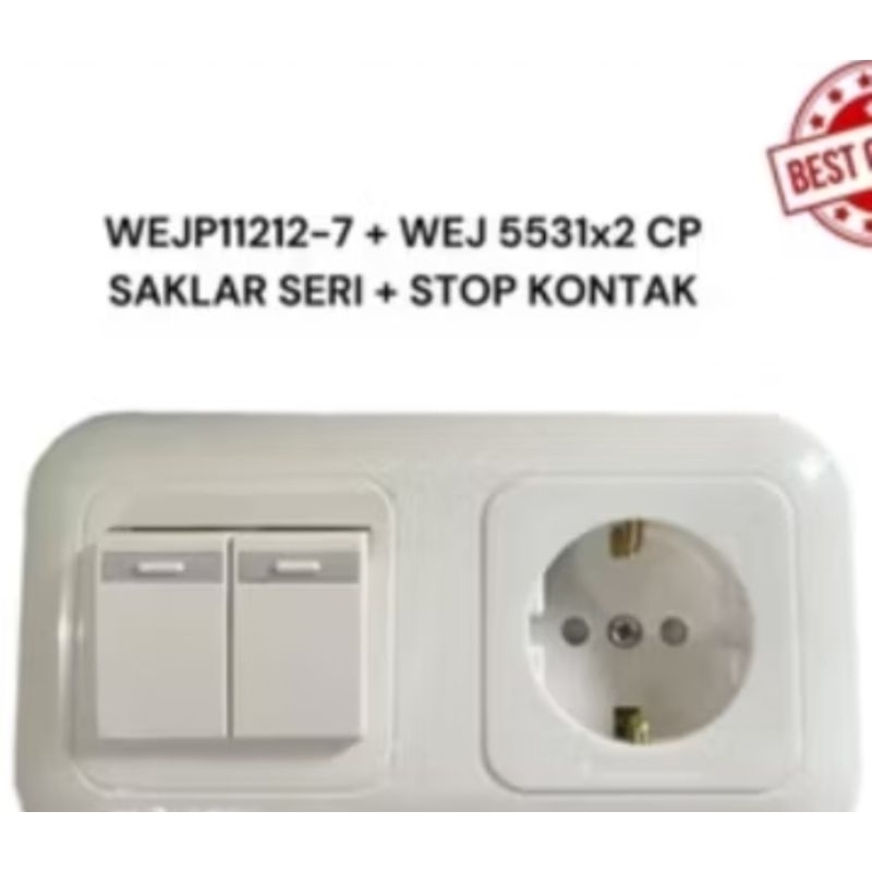 Jual Saklar Wide Series 2 Gang Panasonic WEJ WEJP 1 Set Original SNI ...