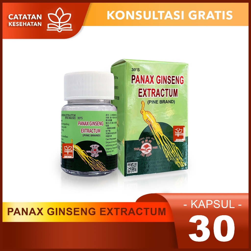 Jual PANAX GINSENG EXTRACTUM 30 KAPSUL / Supplement Daya Tahan Tubuh ...