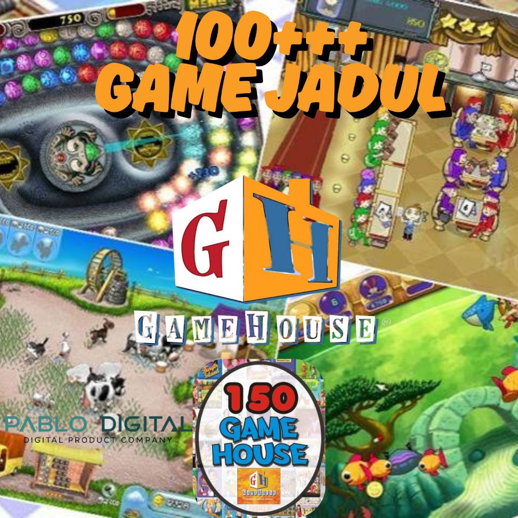 Jual 100+++ GAME JADUL Untuk PC 150 Game House PC Collection for PC ...