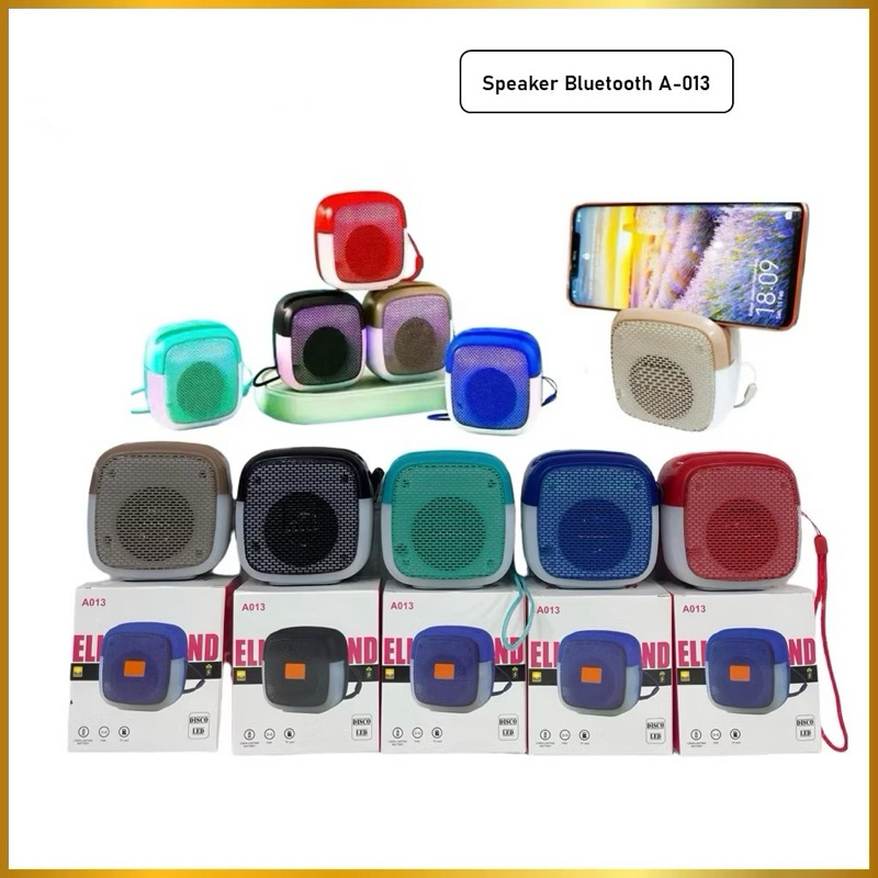 Jual Speaker Bluetooth A-013 Portable Speaker Wireless Mini Stand LED ...