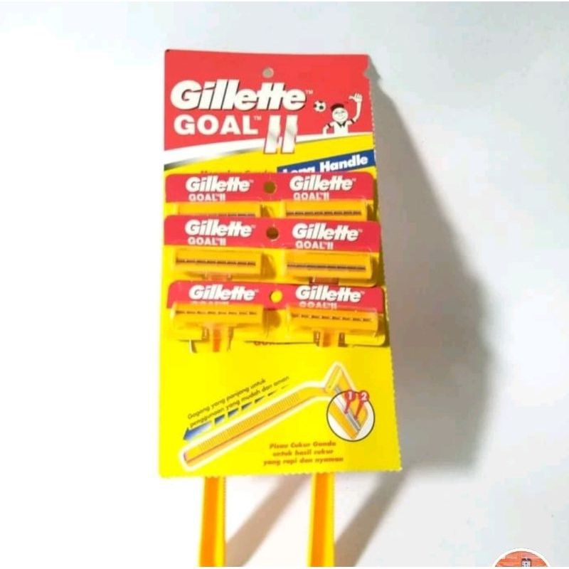 Jual Cukur gillette goal 2 kuning 6pcs termurah | Shopee Indonesia