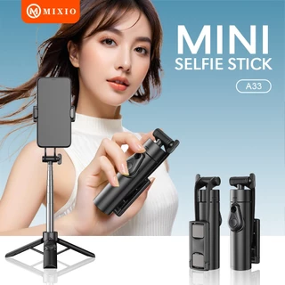 MIXIO - Selfie Stick Q07 Tripod with LED Fill Light Phone Tripod Stand