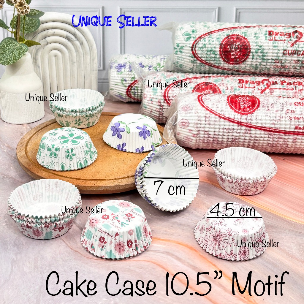 Jual [isi1000] Paper Cup Cake Case 10.5” Alas 4.5 & 5.5 cm / Kertas ...