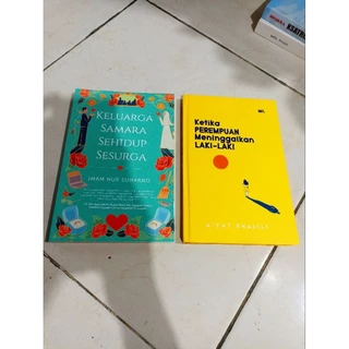 OBRAL BUKU MURAH ORIGINAL / NOVEL REMAJA / 1 PAKET 2 BUKU / KETIKA PEREMPUAN MENINGGALKAN LAKI-LAKI / KELUARGA SAMARA SEHIDUP SESURGA / ROMANCE / DEWASA / FIKSI /