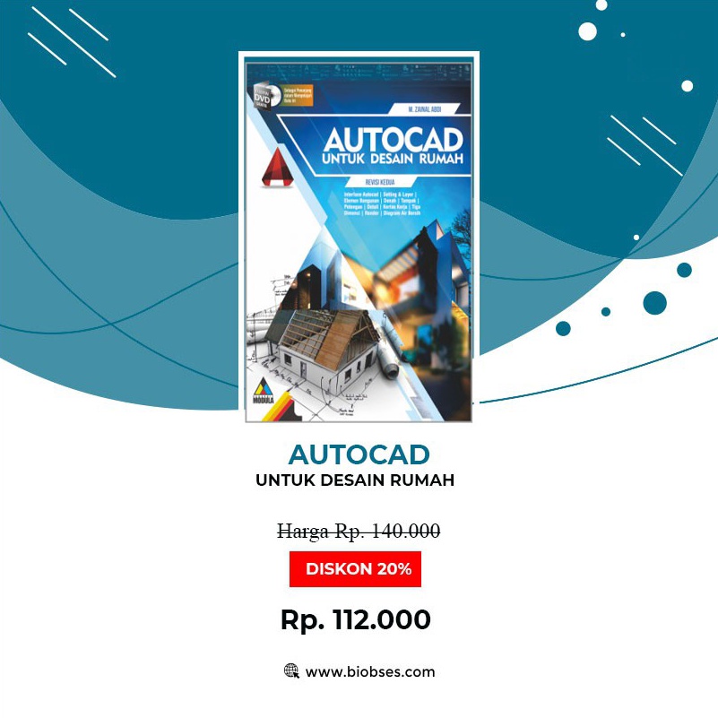Jual KODE K3W BUKU AUTOCAD UNTUK DESAIN RUMAH REVISI KEDUA | Shopee ...