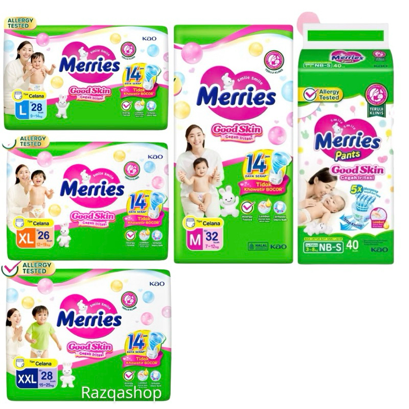 Jual Merries Pants Good Skin NB-S40 / M32 / L28/ XL26 / XXL28 | Shopee ...