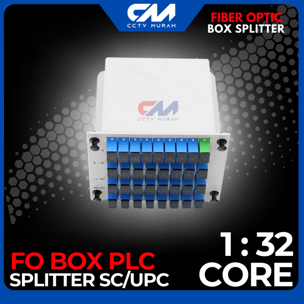 Jual PASSIVE SPLITTER PLC BOX 1:32 SC | UPC PLC 1:32 SC UPC BOX FIBER ...
