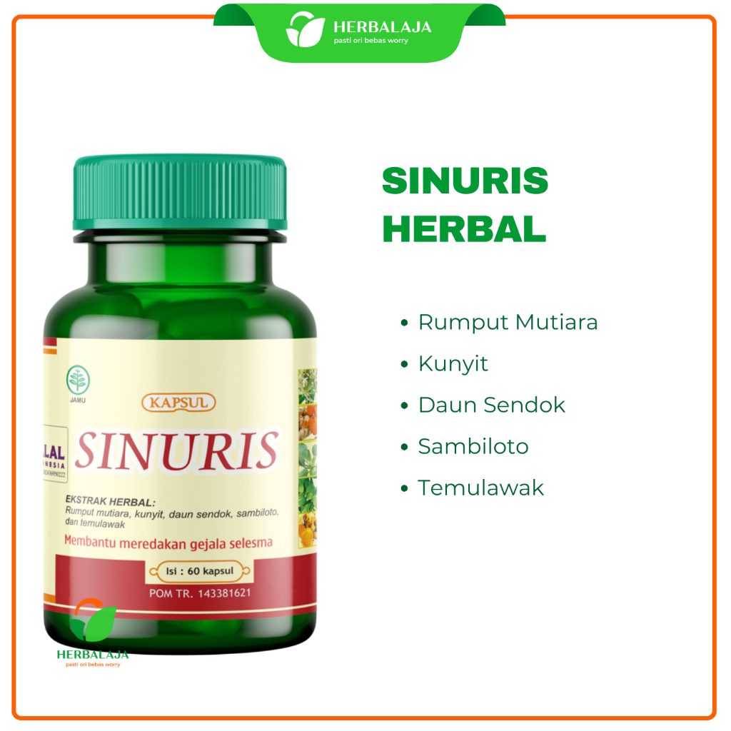 Jual Obat Sinus Sinuris 60 Kapsul Meredakan Selesma Hidung Tersumbat ...