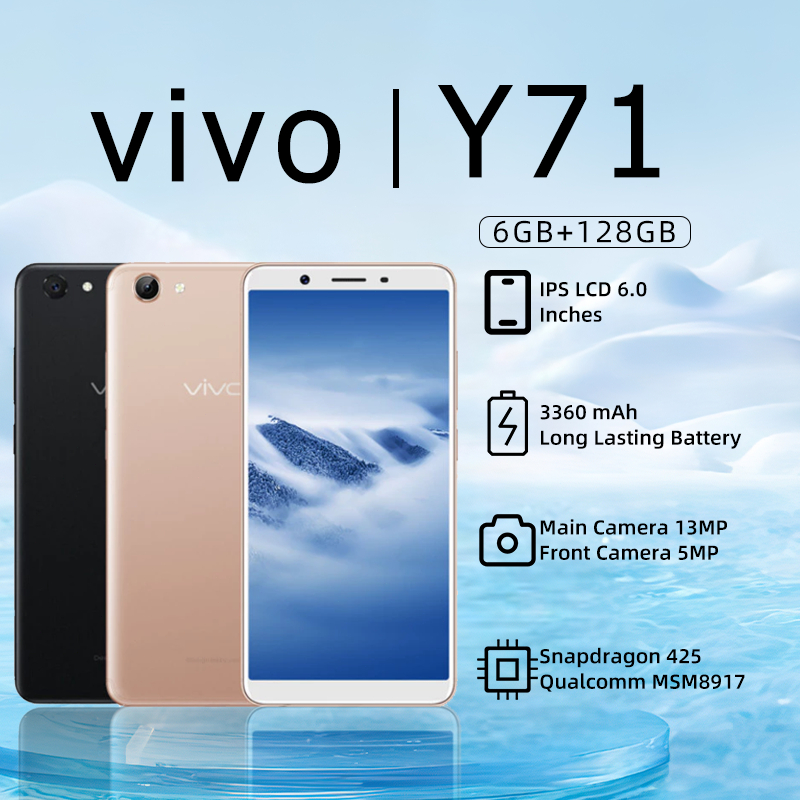 Cortex A53 Qualcomm Adreno 308 WHYRED1 VIVO Y71 RAM 6+128GB 4G