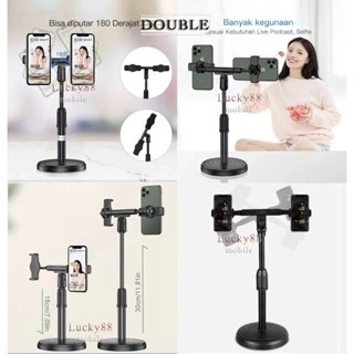 Ringlight 2 Holder 16cm Tripod Mini Stand 28cm Hp Live Stream Make Up Vlog