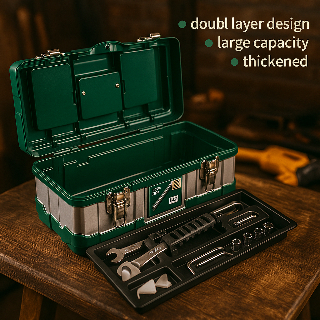 Jual Isku ISKU Tool Box Besar 17 Inch Bahan Stainless Steel Baja Pp ...